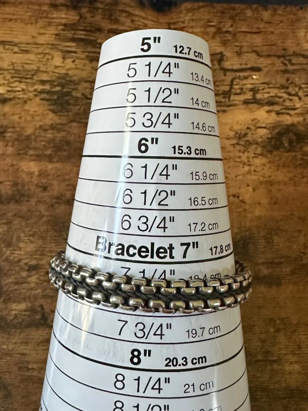 David Yurman Woven Box Chain Bracelet w/ Black Nylon - 8mm - 8.25